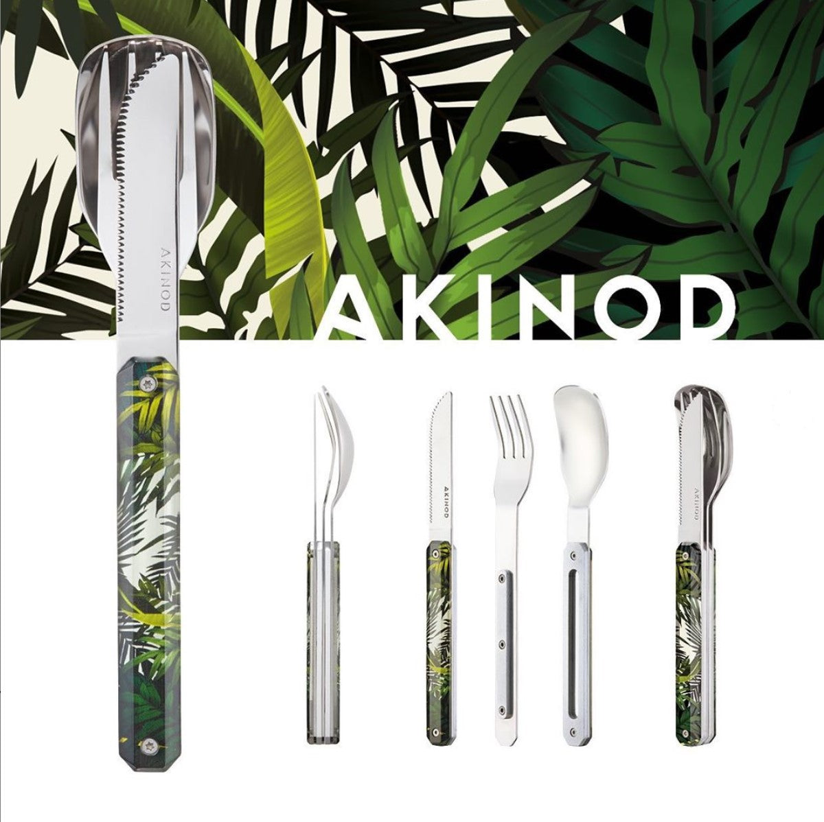 Akinod Straight Magnetic Cutlery (Mirror Finish) - Jungle – Whitby